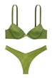 Комплект білизни Victoria’s Secret Lightly Lined Plunge Demi Bra зелений 34D-S - изображение 5