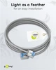 Патч-корд Goobay RJ45 FTP6a 0.15m patch Slim Ultra Flexi PoE+ Cu сірий(75.07.4304) - изображение 8