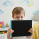 Детский графический планшет для рисования A-Toys LCD 16" со стилусом Голубой - изображение 4
