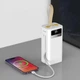 Універсальна мобільна батарея з ліхтарем Power Bank Borofone 100000 mAh швидка зарядка - зображення 3