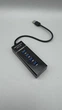 USB 3.0 Hub на 4 порти із вбудованим кабелем 30см Grand G303 до 5 Гбіт/с Чорний - зображення 8