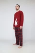 Пижама с штанами мужская XXL цвет бордовый YUKI ЦБ-00288561 - изображение 4