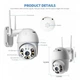 Камера зовнішня вулична поворотна CAMERA CAD N3 APP WIFI IP 2.0mp біла (9206) - зображення 4