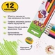 Карандаши цветные ZiBi Kids Line Double 12 цветов (ZB.2462) - изображение 4