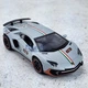Машинка Lamborghini Aventador іграшка моделька металева колекційна 15 см Сірий (3720816) - зображення 7