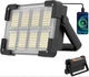 Портативний сонячний LED прожектор-повербанк для заряджання мобільних пристроїв з стробоскопом - изображение 1