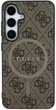 Панель Guess Leather 4G Colored Ring Classic Logo MagSafe для Samsung Galaxy S25 Plus Brown (3666339449513) - зображення 3