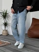 Чоловічі Джинсові Штани Сині Однотонні Джинси Baggy 30 (373274) - зображення 3