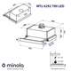 Вытяжка телескопическая Minola MTL 6292 BL 700 LED - изображение 4