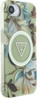 Панель Guess IML Metal Glitter Flowers Triangle MagSafe для Apple iPhone 16e Green (GUHMPSE4HFLPEDN) - зображення 3