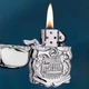 Бензиновая зажигалка «Череп» BonerBlaze, серебристая - изображение 3