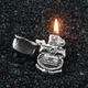 Бензиновая зажигалка «Череп» BonerBlaze, серебристая - изображение 5
