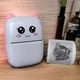 Портативний принтер c Bluetooth + Рулон термопаперу, Рожевий / Термопринтер / Міні Принтер для телефону (6598-7430) - зображення 2