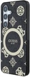 Панель Guess 4G Background Gold Electroplated Peony Pattern MagSafe для Samsung Galaxy S25 Black (3666339449698) - зображення 2