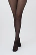 Колготки с ярким декоративным швом Giulia DAZZLE 40 (1) 2 Black-nero, капроновые, с имитацией шва, элегантные - изображение 3