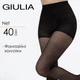 Жіночі капронові колготки Giulia NET 40 (1) 3 Black-nero чорні з імітацією шортів колготи - зображення 1
