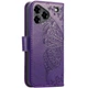 Чохол UniCase Butterfly Pattern для ZTE Blade A76 - Dark Purple - зображення 6