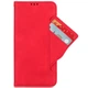 Чохол-книжка з кишеньками Deexe Wallet Stand для Infinix Hot 70 - Red - зображення 3
