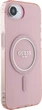 Etui plecki Guess IML Glitter Circle MagSafe do Apple iPhone 16e Pink (GUHMPSE4HFGEREP) - obraz 3