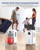 Осушитель воздуха Household YP2318, до 60 м², LED подсветка, бак на 2500 мл, сенсорная панель управления, автоотключение, таймер, ночной режим - изображение 4
