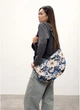 Жіноча сумка Sambag HOBO Dolly з принтом «Blue Flowers» стильна повсякденна сумочка 51908 - зображення 7