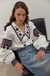 Жіноча лляна вишиванка Подільська Темна Folk Moda 4XL Білий (podlxsxka-temna-5064-304511169) - изображение 7