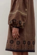 Жіноча лляна сукня-вишиванка Орія Folk Moda S Коричневий (orq-korichneva-309511137) - зображення 6