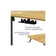 Комп'ютерний стіл OfficePro ODE1470LWW Light Wood/White (ODE1470LWW) - зображення 4