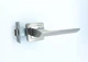 Дверні ручки для міжкімнатних дверей на квадратній розетці TRION DECCO 74 AL-AL SN/CP NEW - зображення 3