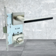 Дверной врезной замок 3 Ручка на квадратной розетке TRION ЦАМ RADIANT 49 Black + SN - изображение 4