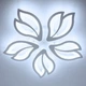 Люстра светодиодная LUMINARIA ASTRA 80W 5F WHITE с пультом ДУ - изображение 4