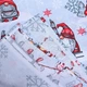 Скатерть для обеденного или кухонного стола, ткань-рогожка, рисунок Новогодние гномы (220см*150см). - изображение 5
