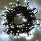 Светодиодная гирлянда 100 LED, 9 м, IP44, холодный белый свет, зеленый провод, 8 режимов, питание от сети 220В, 4009040 - изображение 5