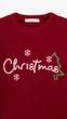 Светр з принтом для дівчинки Erceylan LN25104 Christmas 122 см Червоний shop (2000999324383) - зображення 2