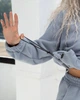 Теплый костюм из флиса полар M Голубой - изображение 4
