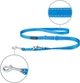 Smycz regulowana Amiplay Reflective 6 w 1 L 100 - 200 cm Niebieska (5907563215597) - obraz 2