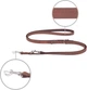 Smycz regulowana Amiplay New York 6 w 1 S 100 - 200 cm Brązowa (5907563253360) - obraz 2