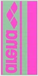 Полотенце хлопковое Arena Для бассейна 90x180 см Logotype Jacquard Towel Салатовое с розовым (009181-690) (3468337519683) - изображение 2