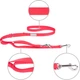 Smycz regulowana Amiplay Samba 7 w 1 L 100 - 200 cm Czerwona (5907563280076) - obraz 2