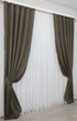 Комплект готових штор VR-Textil Ibiza № 1199ш Молочний шоколад 150х270 см 2 шт (33-0035) - зображення 3