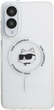 Панель Karl Lagerfeld Button Choupette Head Printed Logo MagSafe для Samsung Galaxy S25 Edge White (KLHMS25EHLSCHH) - зображення 2