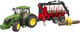 Игровой набор Bruder Трактор John Deere 7R 350 с прицепом-лесовозом с манипулятором и брёвнами (3154_3) - изображение 1