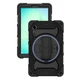 Противоударный чехол Carbon Capsule с подставкой 360° и ремешком для Samsung Galaxy Tab A11 8.7" SM-X135, SM-X130 / Tab A9 8.7" SM-X115, SM-X110 (Чёрный) - изображение 9
