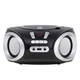Радіо Бумбокс Adler AD 1181 портативна магнітола CD MP3 USB FM радіо 3 Вт Black silver - зображення 3