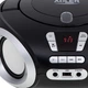 Радіо Бумбокс Adler AD 1181 портативна магнітола CD MP3 USB FM радіо 3 Вт Black silver - зображення 6