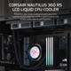 Система водяного охолодження із вентиляторами 120 мм Corsair Nautilus 360 RS LCD Black (CW-9061033-WW) - зображення 4