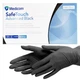 Нітрилові рукавички Medicom, щільність 3.5 г. - SafeTouch Advanced Black - Чорні (100 шт) M (7-8) - изображение 1