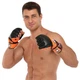 Перчатки для смешанных единоборств MMA на липучке размер M Кожа TWINS черный-оранжевый GGL-4 - изображение 2