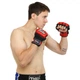 Рукавички для змішаних єдиноборств MMA на липучці Шкіра розмір M FARTEX червоний BO-0582 - зображення 5