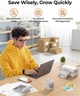 Термопринтер етикеток MUNBYN 130B, подключение Bluetooth и USB, быстрый друг 72 стр/мин, готовые шаблоны печати, разрешением 203 dpi - изображение 3